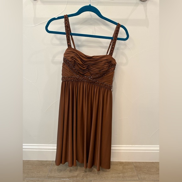 Cache Brown Dress - size 2 - Picture 6 of 11